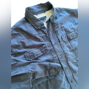 511 Tactical Button Down Shirt Men’s L Black Utility Work Outdoors Pockets Gorp